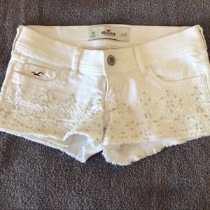 Hollister White Shorts
